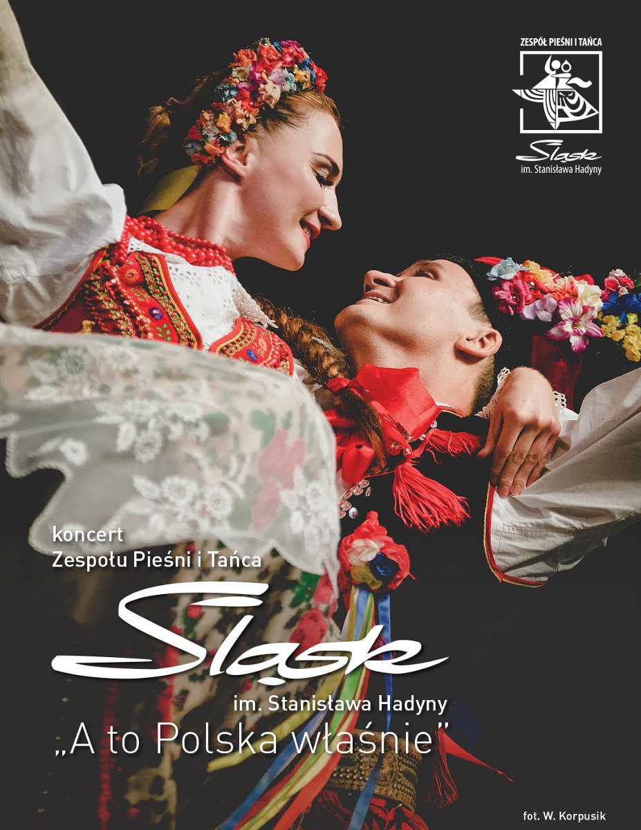 Baner promujący wydarzenie. Nazwa wydarzenia i zdjęcie pary artystów.