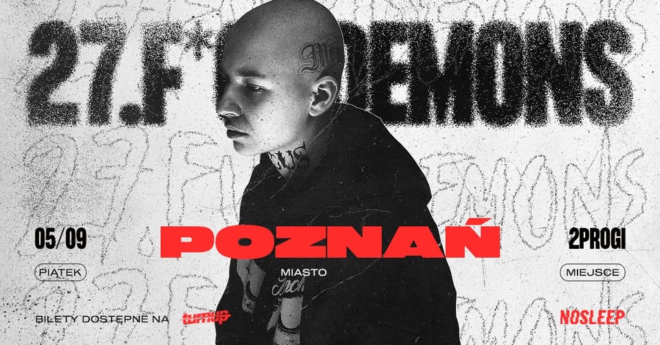 Baner promujący wydarzenie. Nazwa wydarzenia, data i zdjęcie Artysty.