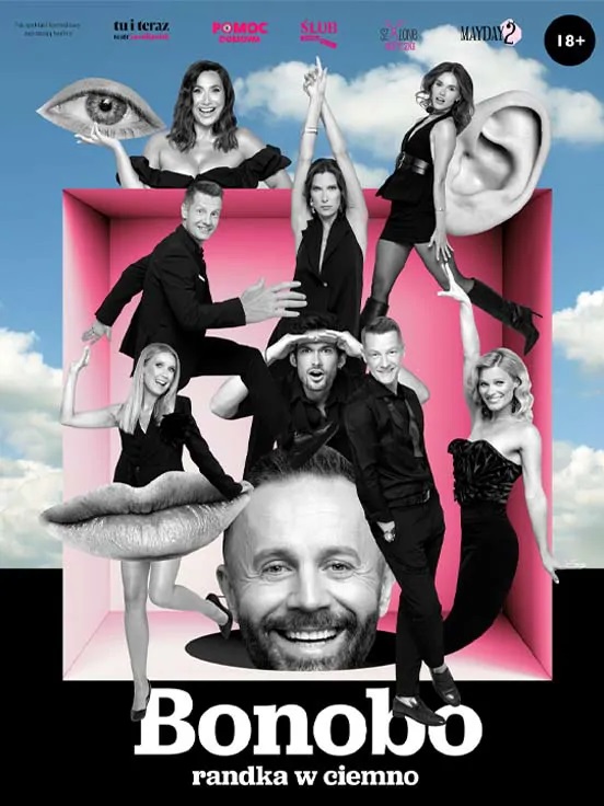 Baner promujący wydarzenie. Nazwa wydarzenia i zdjęcie artystów.