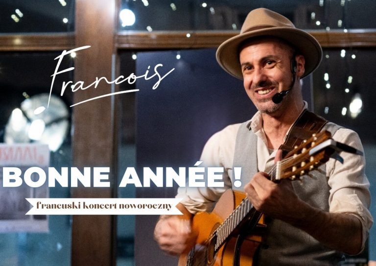 Baner z nazwą wydarzenia, zdjęcie osoby srtystycznej.