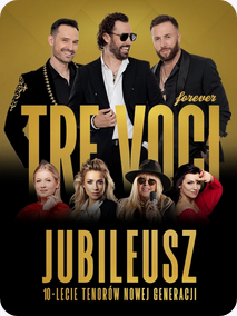 Baner z nazwą wydarzenia. Zdjęcie osób artystycznych.