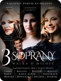 Baner z nazwą wydarzenia. Zdjęcie osób artystycznych.