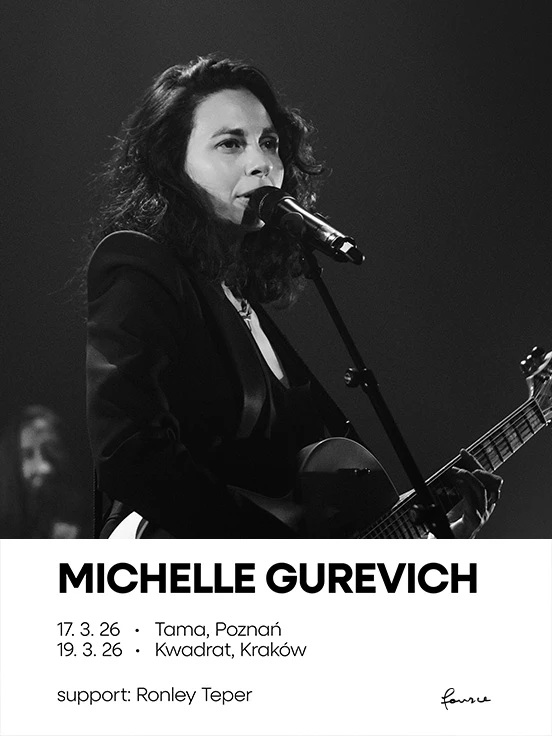 Baner promujący wydarzenie. Nazwa wydarzeania i zdjęcie osoby artystycznej.