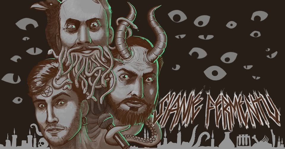 Baner promujący wydarzenie. Nazwa wydarzeania i zdjęcie osób artystycznych.