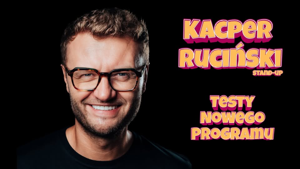 Baner promujący wydarzenie. Nazwa wydarzeania i zdjęcie osoby artystycznej.