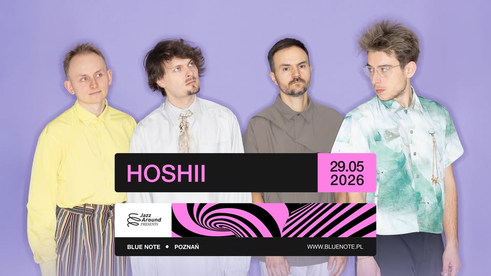 Baner z nazwą wydarzenia. Zdjęcie osób artystycznych.