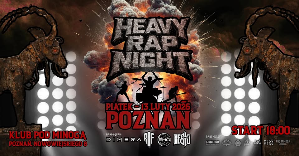 Baner z nazwą wydarzenia. Zdjęcie osób artystycznych.