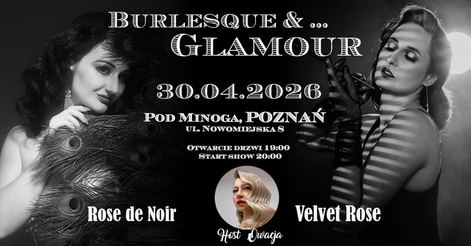 Baner promujący wydarzenie. Nazwa wydarzeania i zdjęcie osób artystycznych.