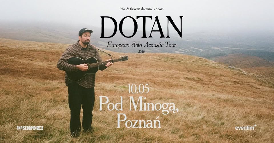 Baner promujący wydarzenie. Nazwa wydarzeania i zdjęcie osoby artystycznej.