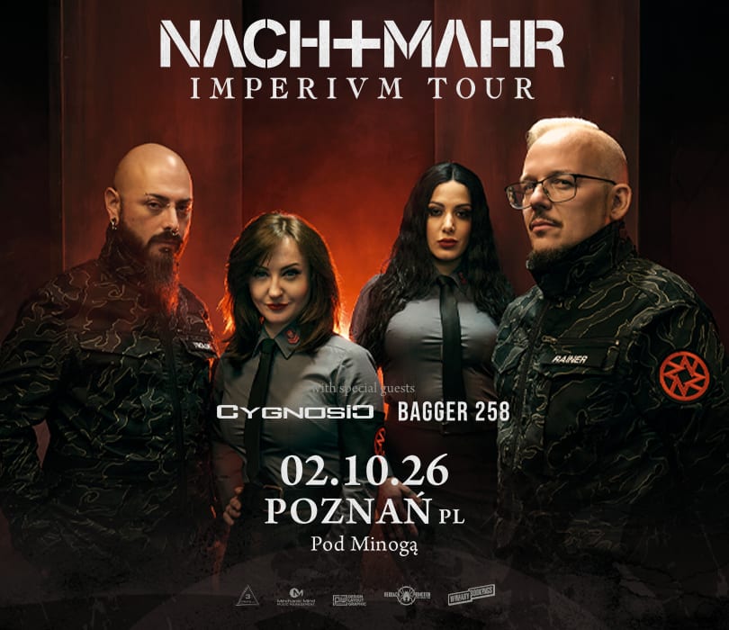 Baner promujący wydarzenie. Nazwa wydarzeania i zdjęcie osób artystycznych.