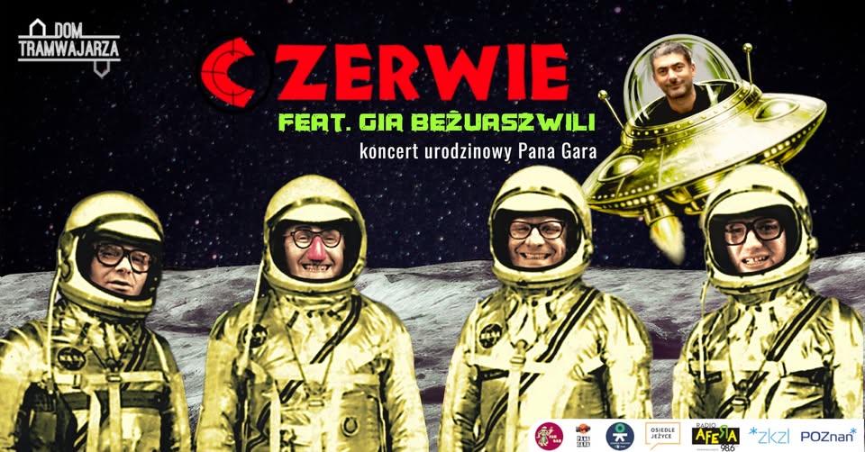 Baner promujący wydarzenie. Nazwa wydarzenia i zdjęcie osób artystycznych.