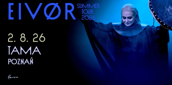 Baner promujący wydarzenie. Nazwa wydarzenia i zdjęcie osoby artystycznej.