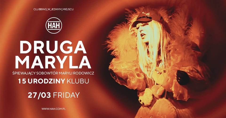 Baner promujący wydarzenie. Nazwa wydarzenia i zdjęcie osoby artystycznej.