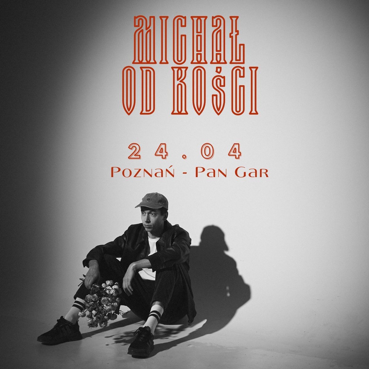 Baner promujący wydarzenie. Nazwa wydarzenia i zdjęcie osoby artystycznej.