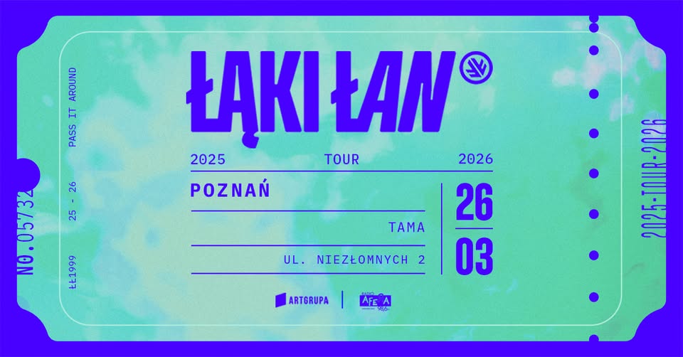 Baner promujący wydarzenie. Nazwa wydarzenia i zdjęcie osób artystycznych.