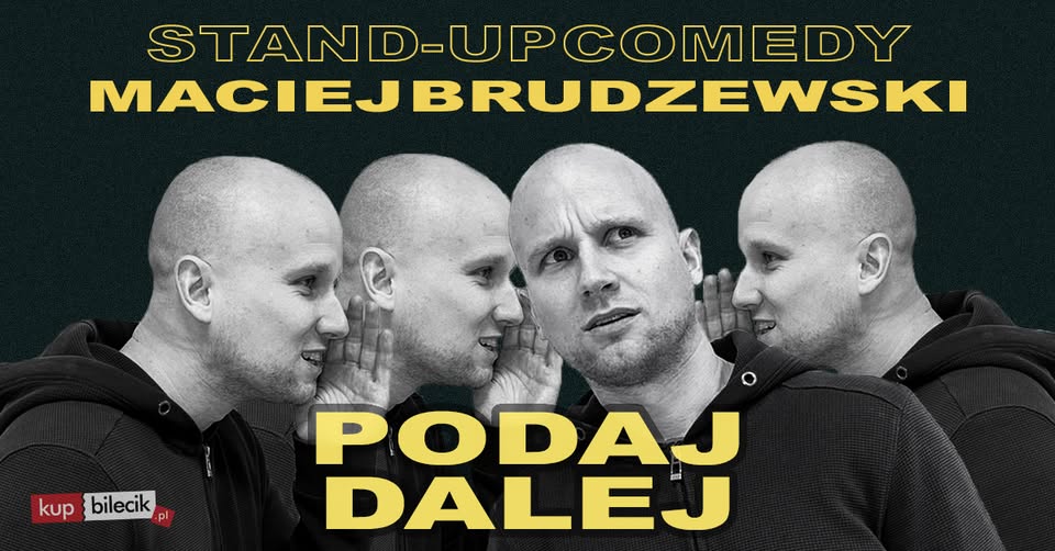 Baner promujący wydarzenie. Nazwa wydarzenia i zdjęcie osoby artystycznej.