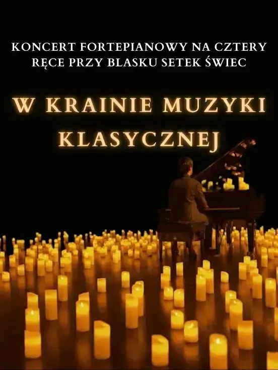 Baner promujący wydarzenie. Nazwa wydarzenia i zdjęcie osób artystycznych.