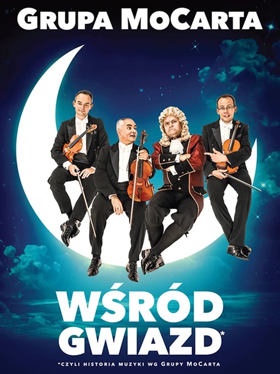 Baner promujący wydarzenie. Nazwa wydarzenia i zdjęcie osób artystycznych.