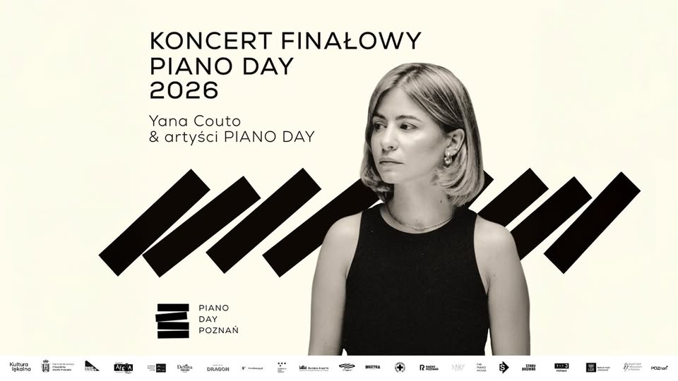 Baner promujący wydarzenie. Nazwa wydarzenia i zdjęcie osoby artystycznej.