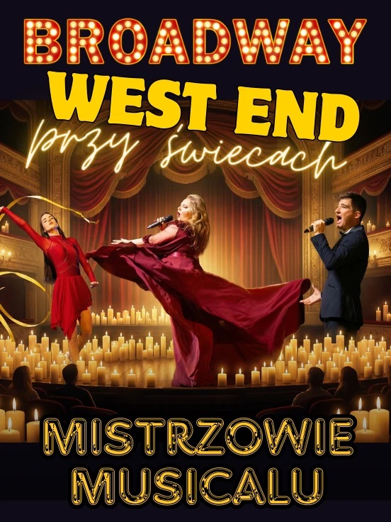 Baner promujący wydarzenie. Nazwa wydarzenia i zdjęcie osób artystycznych.