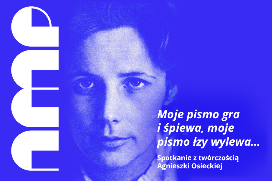 Baner promujący wydarzenie. Nazwa wydarzenia i zdjęcie osoby artystycznej.