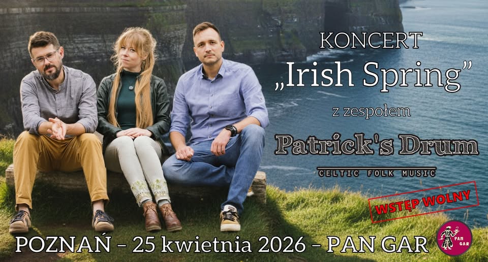 Baner promujący wydarzenie. Nazwa wydarzenia i zdjęcie osób artystycznych.