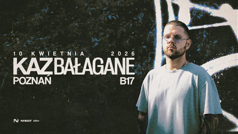 Baner promujący wydarzenie. Nazwa wydarzenia i zdjęcie osoby artystycznej.