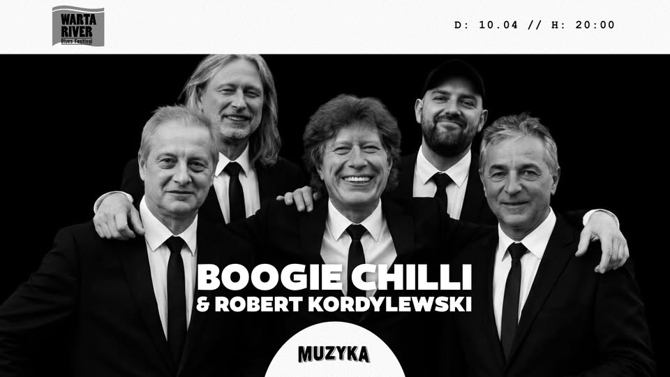 Baner promujący wydarzenie. Nazwa wydarzenia i zdjęcie osób artystycznych.