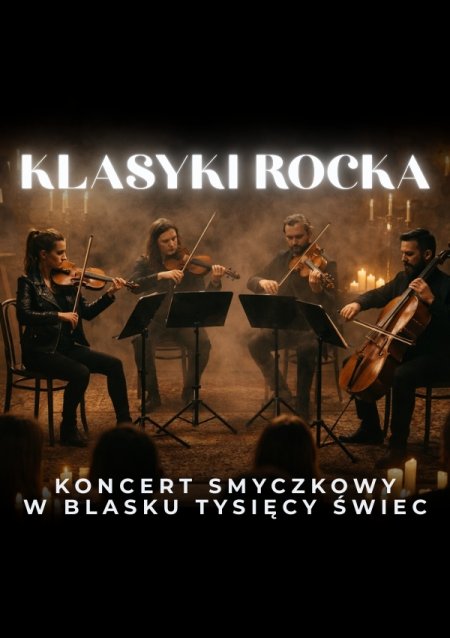 Baner promujący wydarzenie. Nazwa wydarzenia i zdjęcie osób artystycznych.