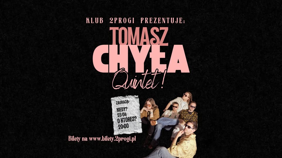 Baner promujący wydarzenie. Nazwa wydarzenia i zdjęcie osób artystycznych.