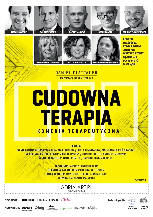 Baner promujący wydarzenie. Nazwa wydarzenia i zdjęcie osób artystycznych.