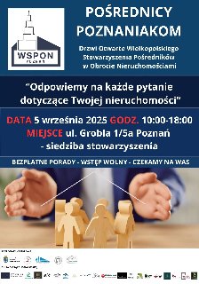 Drewniane figurki ludzi. W tle rozłożone ręce mężczyzny w garniturze. Szczegółowe informacje z plakatu w treści artykułu.