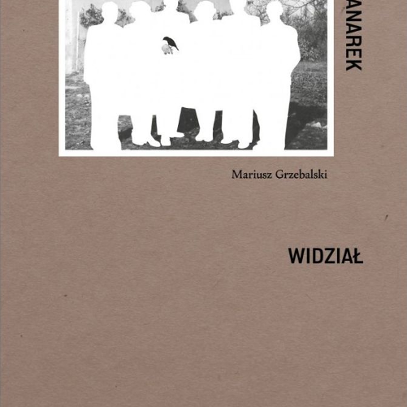 Brązowa okładka książki z motywem negatywu fotografii.