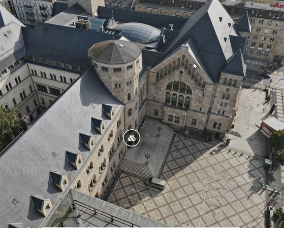 CK Zamek - widok z góry.