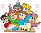Clipart dzieci w szkole