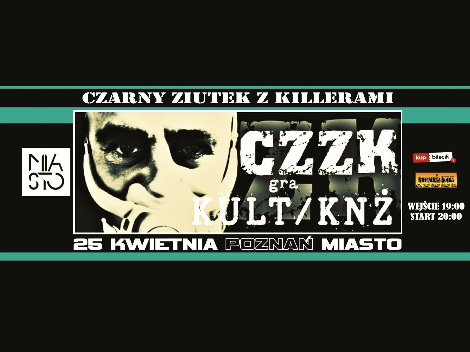 Informacje o koncercie zespołu Czarny Ziutek z Killerami.