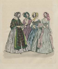 Damy w długich sukniach