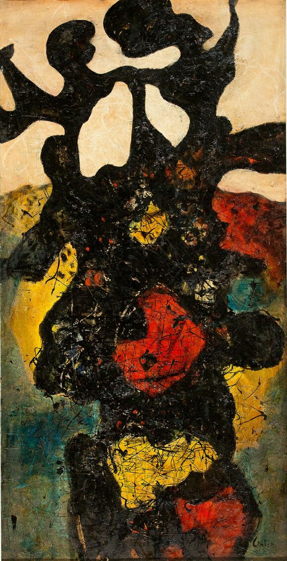 Jedna z prac artysty. Abstrakcja.