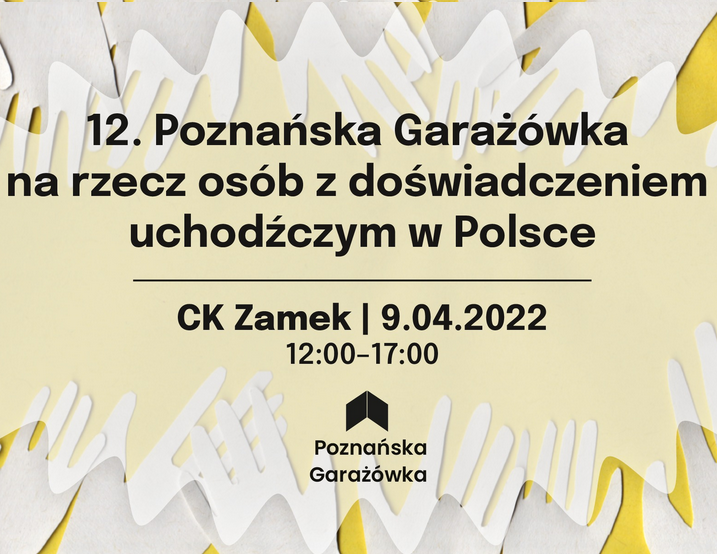 Inforamcje dotyczące wydarzenia otoczone dłońmi.