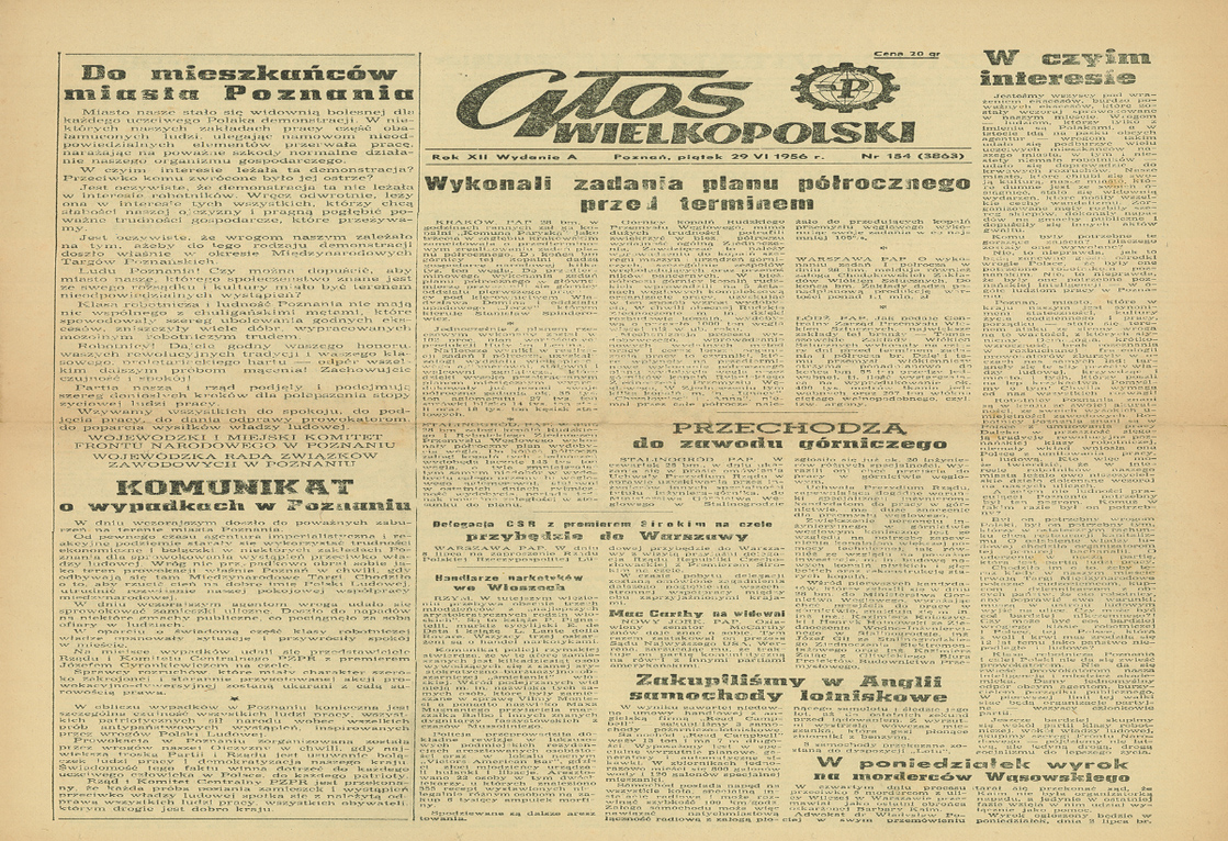 Pożółka stara gazeta