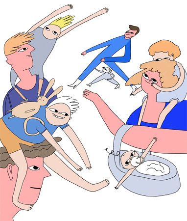 rodzice i dzieci - grafika