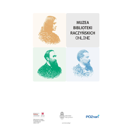Grafika przedstawiająca trzy sylwetki: Sienkiewicz, Kraszewski i prawdopodobnie Iłłakowiczówna
