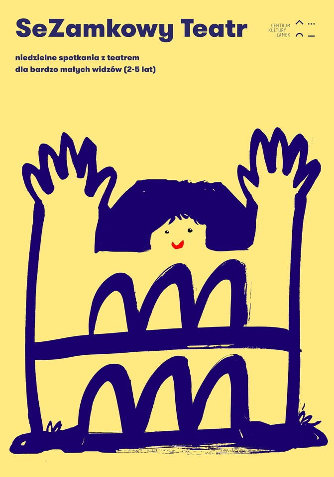 Grafika przypomina dziecięcy rysunek przedstawiający zniekształconą sylwetkę kobiecą.