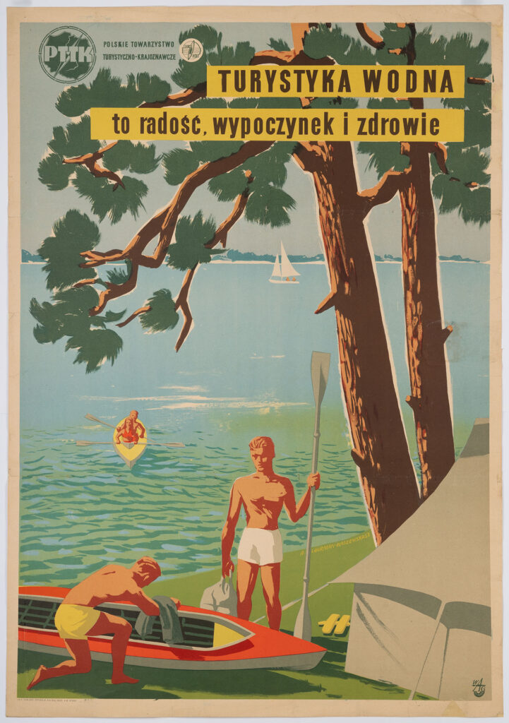 Na grafice jeden z plakatów prezentowanych na wystawie.