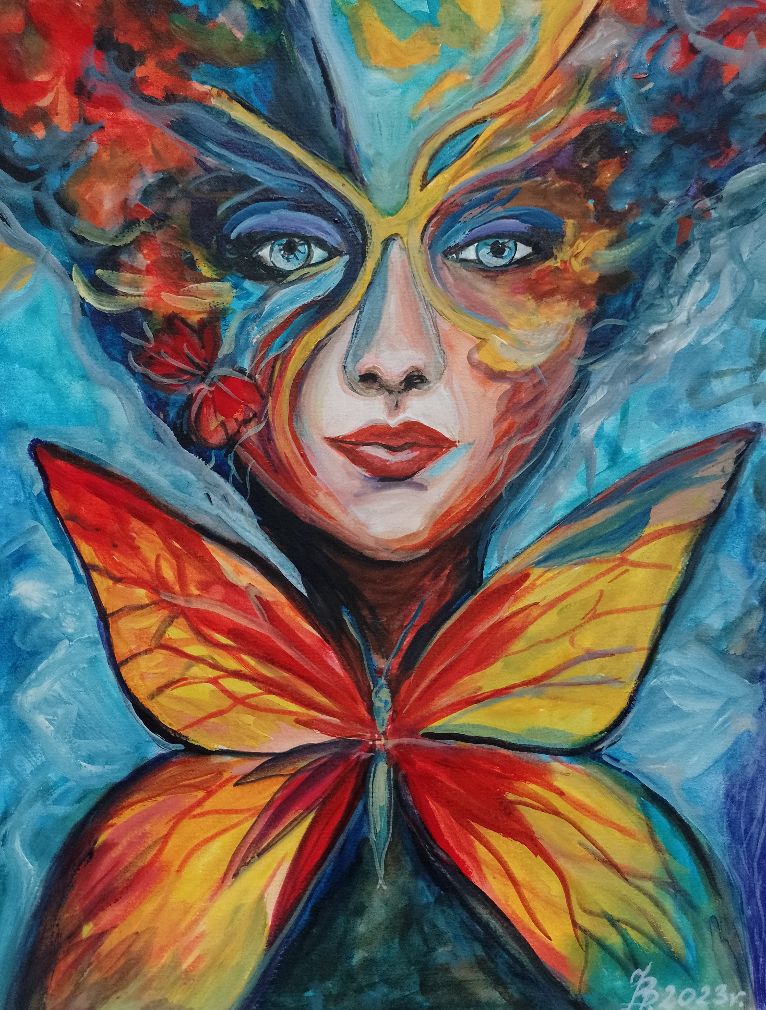 Na grafice jedna z prac na wystawie.