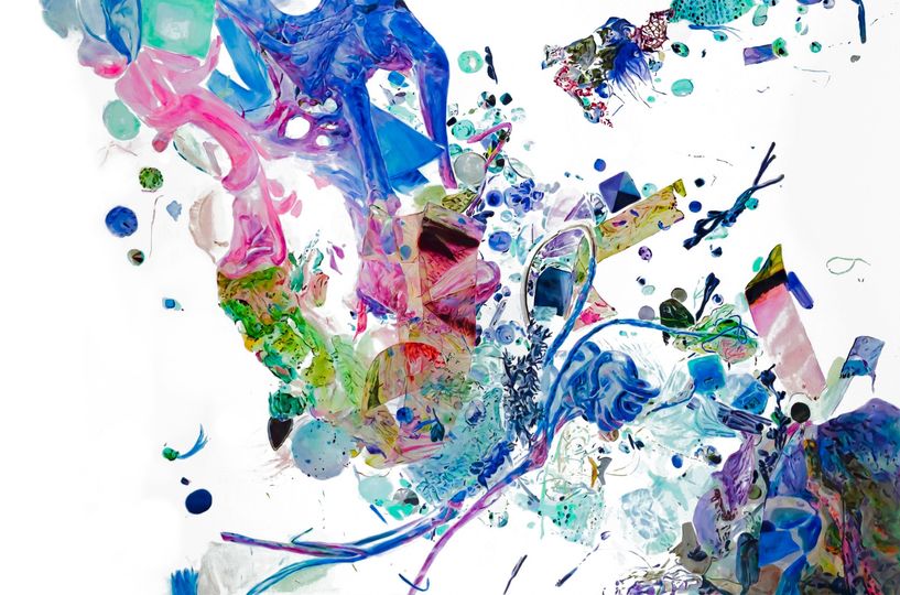 Na grafice jedna z prac na wystawie.