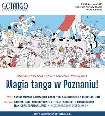 Festiwalowa grafika, na której sporo się dzieje. Na mapie Poznania, z zarysowanymi miejscami festiwalowymi, widoczne są osoby, które grają na różnych instrumentach i tańczą. Poniżej plansza z informacjami o tym, co znajdziemy w programie festiwalu. Powyżej grafiki logo festiwalu oraz daty wydarzenia.
