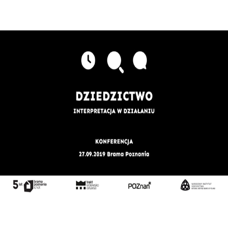 Białe napisy na czarnym tle