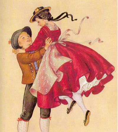 grafika - para taneczna