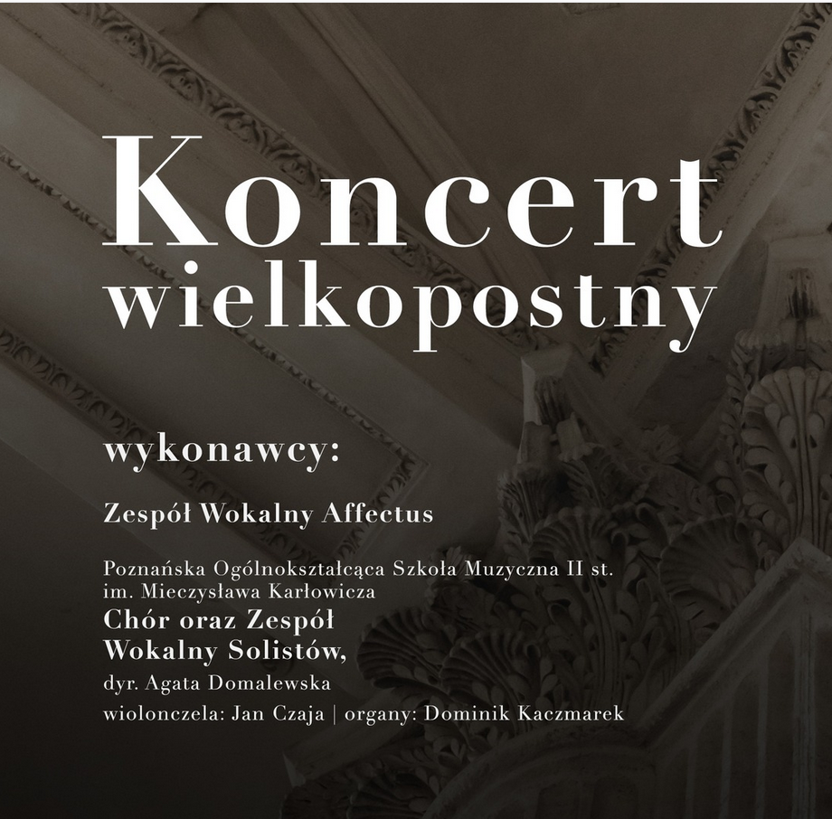 Nazwa wydarzenia i lista wykonawców.